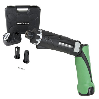 ELECTRIC SCREWDRIVERS | Metabo HPT DB3DL2M 3.6V Brushed Lithium-Ion 1/4 in. Cordless Screwdriver Kit (1.5 Ah)