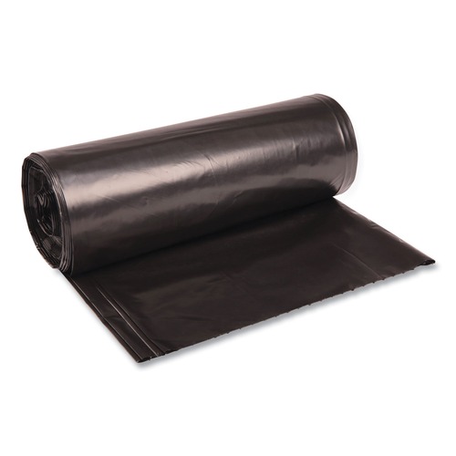 Cleaning & Janitorial Supplies | Boardwalk BWK526 38 in. x 58 in. 60 Gallon Low-Density 2 mil Repro Can Liners - Black (100/Carton) image number 0