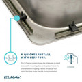 Elkay LRAD2219603 Lustertone Top Mount 22 in. x 19-1/2 in. Single Bowl ADA Sink (Stainless Steel) image number 5
