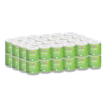 TOILET PAPER | Marcal 6079 Two-Ply 100% Recycled Septic Safe Bath Tissues - White (48 Rolls/Carton, 330 Sheets/Roll)