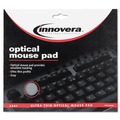 Innovera IVR50469 8-3/4 in. x 7 in. Nonskid Rubber Base, Ultra Slim Mouse Pad - Gray image number 1