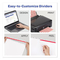 | Avery 11441 8 Tabs Letter Print and Apply Index Maker Label Dividers - White (5 Sets/Pack) image number 5