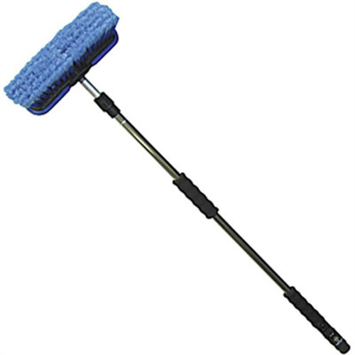 Carrand 93089S 10 in. Wide Wash Brush with 65 in. Aluminum Extension Handle image number 0