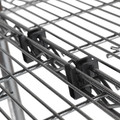 $99 and Under Sale | Alera ALESW59SHBL Metal Wire Shelving S Hooks - Black (4/Pack) image number 1