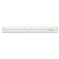 National Tape Measure Day! | Westcott 10580 Acrylic Data Highlight Reading Ruler With Tinted Guide, 15-in Long, Clear/yellow image number 0