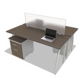 Office Furniture Accessories | Linea Italia LITTR721 Trento Line 47.13 in. x 1.75 in. x 15.5 in. Polycarbonate Dividing Panel - Translucent image number 2
