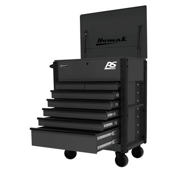 TOOL STORAGE | Homak BK06035247 35 in. 7-Drawer Flip-Top Service Cart - Black