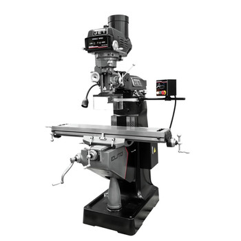 JET 894161 ETM-949 Mill with 3-Axis Newall DP700 (Quill) DRO and X, Y-Axis JET Powerfeeds