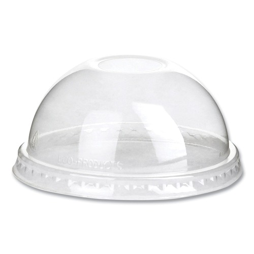 New Arrivals | Eco-Products EP-DLCC Greenstripe Renew & Comp Cold Cup Dome Lids, Fits 9-24 oz. (100/Pack, 10 Pack/Carton) image number 0