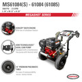 Pressure Washers | Simpson 61085 MegaShot 3400 PSI 2.5 GPM KOHLER SH265 Gas Pressure Washer image number 6