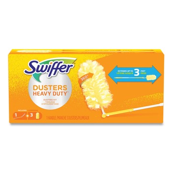 Swiffer 82074 Heavy Duty Plastic Handle Dusters (3-Piece/Kit 6-Kit/Carton)