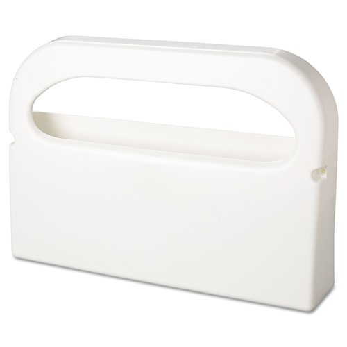 Just Launched | HOSPECO HG-1-2 Health Gards 16 in. x 3.25 in. x 11.5 in. Half-Fold Toilet Seat Cover Dispenser - White (2-Piece/Box) image number 0