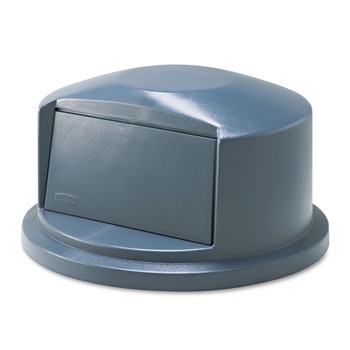 Rubbermaid Commercial FG263788GRAY Brute Dome Top Swing Door Lid For 32 Gallon Waste Containers, Plastic, Gray