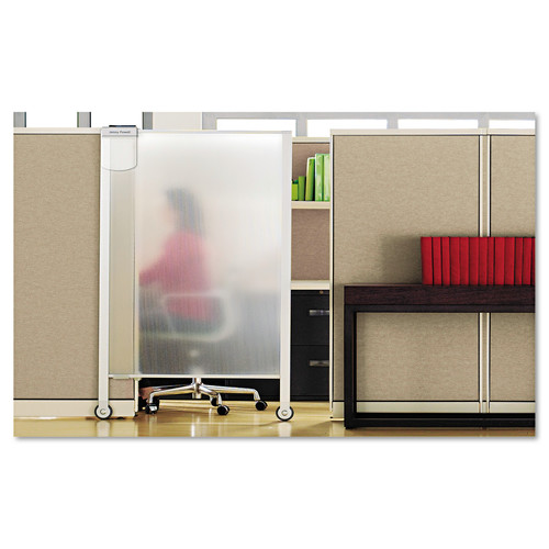 New Arrivals | Quartet WPS2000 Premium Workstation Privacy Screen, 38w X 64d, Translucent Clear/silver image number 0