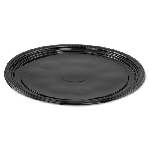  | WNA WNA A512PBL 25-Piece/Carton CaterLine Casuals 12 in. Thermoformed Platters - Black image number 0