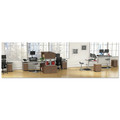 Alera ALELSHH60WA Open Office Desk Series 59 in. x 15 in. x 36.38 in. Hutch - Modern Walnut image number 5
