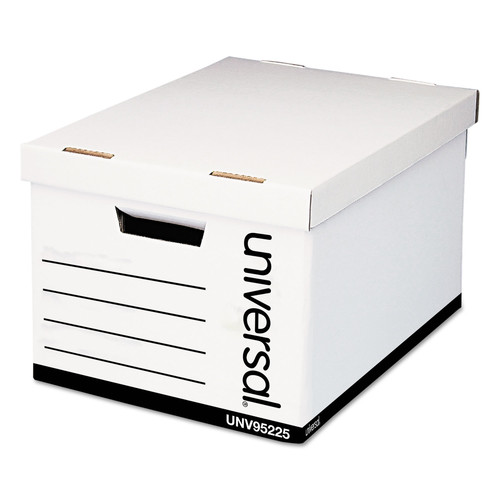 Universal Storage Box Drawer Files Legal Fiberboard 15" x 24" x 10" White 6 