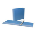 Universal UNV20753 Deluxe 3 in. Capacity 11 in. x 8.5 in. Round 3-Ring View Binder - Light Blue image number 2