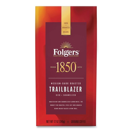 Coffee Machines | Folgers 2550060515 12 oz. Bag Trailblazer Dark Roast Ground Coffee image number 0