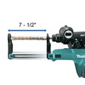 Makita GRH07M1W 40V max XGT Brushless Lithium-Ion 1-1/8 in. Cordless AFT/AWS Capable Accepts SDS-PLUS Bits AVT D-Handle Rotary Hammer Kit with Dust Extractor (4 Ah) image number 4