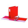 Universal UNV20793 11 in. x 8.5 in., 3 in. Capacity, 3 Rings, Deluxe Non-View D-Ring Binder with Label Holder - Red image number 1