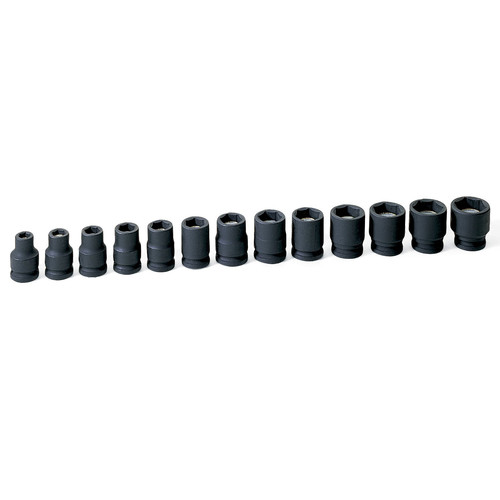 Sockets | Grey Pneumatic 1213MG 13-Piece 3/8 in. Drive 6-Point Metric Magnetic Impact Socket Set image number 0