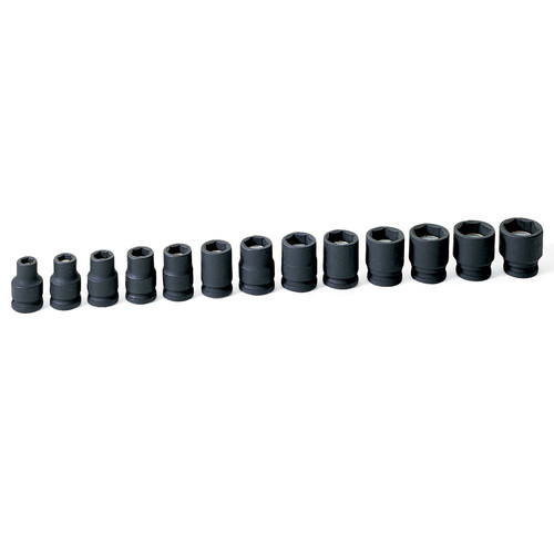 Sockets | Grey Pneumatic 1213MG 13-Piece 3/8 in. Drive 6-Point Metric Magnetic Impact Socket Set image number 0