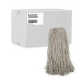 Memorial Day Sale | Boardwalk BWK232C 32 oz. Cotton Fiber Premium Standard Mop Head - White (12/Carton) image number 2