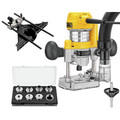 Dewalt DWP611PK 110V 7 Amp Variable Speed 1-1/4 HP Corded Compact Router with LED Combo Kit image number 1