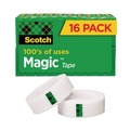 Scotch 810K16 1 in. Core 0.75 in. x 83.33 ft. Magic Tape Value Pack - Clear (16-Piece/Pack) image number 0
