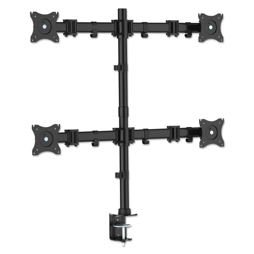 Kantek MA240 18 lbs. Capacity Articulating Quad Monitor Arm for 13 in. - 27 in. Monitors - Black image number 0