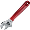 Adjustable Wrenches | Klein Tools D507-8 8 in. Extra Capacity Adjustable Wrench - Transparent Red Handle image number 5