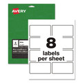 Avery 61530 PermaTrack 2 in. x 3.75 in. Durable Asset Tag Labels - White (8 Sheets/Pack, 8/Sheet) image number 0