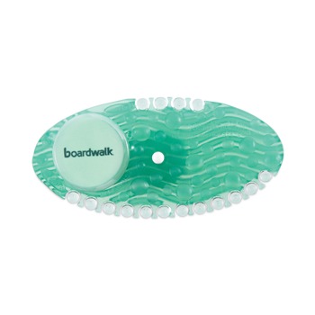 ODOR CONTROL | Boardwalk BWKCURVECME Cucumber Melon Fragrance Solid Curve Air Freshener - Green (10-Piece/Box)
