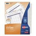 New Arrivals | Avery 11836 8 Tab Insertable Big Tab Plastic Dividers - Clear (1 Set) image number 0