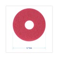 New Arrivals | Boardwalk BWK4012RED 12 in. dia. Buffing Floor Pads - Red (5-Piece/Carton) image number 2