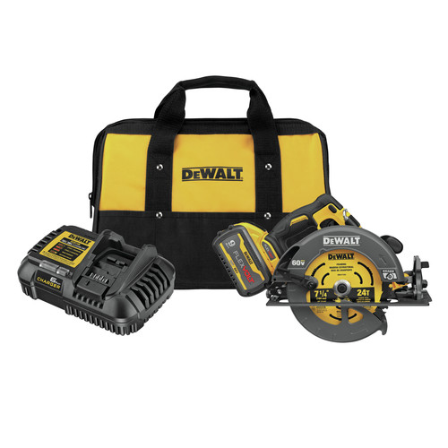 Dewalt Dcs578x1 Flexvolt 60v Max Brushless Lithium Ion 7 1 4 In Cordless Circular Saw Kit With Brake And 1 9 Ah Battery Tyler Tool
