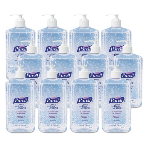 PURELL 3023-12 20 oz Pump Bottle Advanced Instant Hand Sanitizer (12/Carton) image number 0