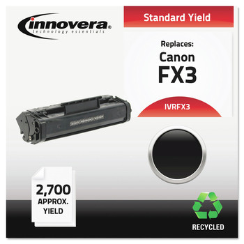 Innovera IVRFX3 2700 Page-Yield Remanufactured Replacement for Canon FX-3 Toner - Black