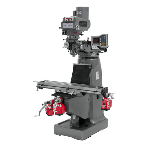 JET 690421 JTM-4VS-1 115/230V Mill With 3-Axis ACU-RITE VUE DRO (Quill) With X, Y and Z-Axis Powerfeeds image number 0