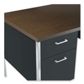 New Arrivals | Alera ALESD6030BM 2-Pedestal 60 in. x 30 in. x 29.5 in. Steel Desk - Mocha/Black image number 4