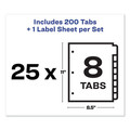 Avery 11424 8 Color Tabs Print and Apply Index Maker Label Dividers - Clear (25 Sets/Box) image number 5