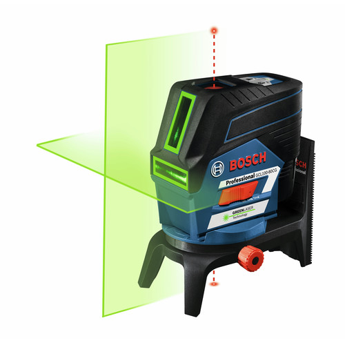 Bosch Gcl100 80cg 12v Green Beam Cross Line Laser With Plumb