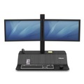 New Arrivals | Fellowes Mfg Co. 8082001 Lotus VE Dual 29 in. x 28.50 in. x 42.50 in. Sit-Stand Workstation - Black image number 2