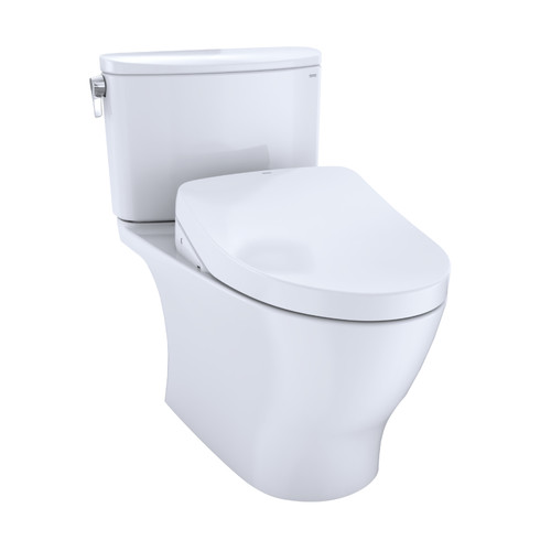 Bidets | TOTO MW4423046CEFG#01 WASHLETplus Nexus 2-Piece Elongated 1.28 GPF Toilet with S500e Contemporary Bidet Seat (Cotton White) image number 0