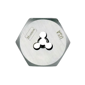 Irwin Hanson 7249 High Carbon Steel Re-threading Right Hand Hexagon Fractional Die 9/16 in. - 18 NF