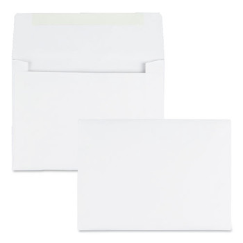 Quality Park QUA36426 4.75 in. x 6.5 in., A-6, Square Flap, Gummed Closure, Greeting Card/Invitation Envelopes - White (500/Box)