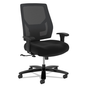 HON HVL585.ES10.T Crio Big and Tall 450 lbs. Capacity Mid-Back Task Chair - Black
