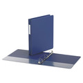 Universal UNV20765 Deluxe 1 in. Capacity 11 in. x 8.5 in. Non-View (3) D-Ring Binder with Label Holder - Royal Blue image number 1