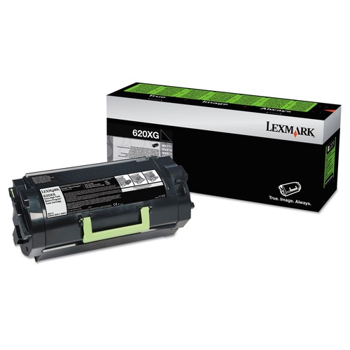 Lexmark 62D0X0G 620XG Return Program 45000 Page High-Yield TAA Compliant Toner Cartridge - Black image number 0